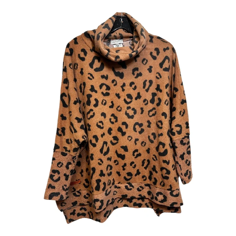 Active Wear Top Long Sleeve By Simply Southern In Animal Print, Size: Osfm