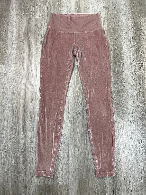 Relaxed Fits Pants Leggings By Lululemon In Pink, Size: S