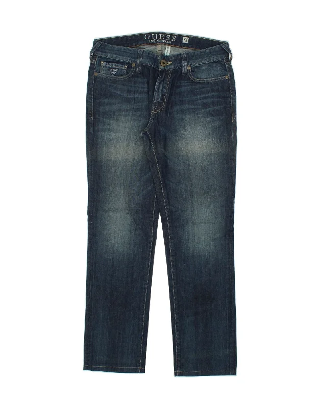 Trendy Apparel GUESS Mens Brit rocker Slim Jeans W31 L30  Navy Blue