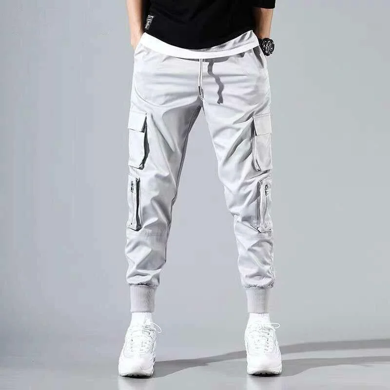 Soft Layers Men's Streetwear Multi Pocket Cargo Pants