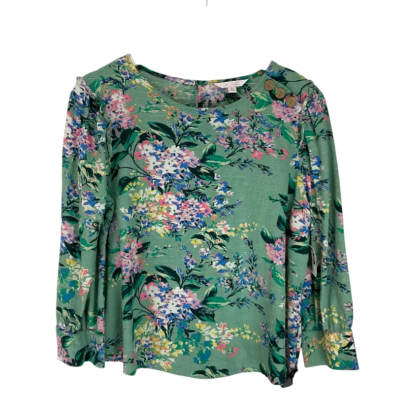 Everyday Outfits Top Long Sleeve By Lc Lauren Conrad In Green, Size: M
