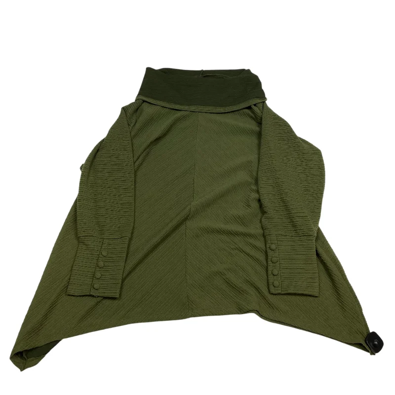Cozy Apparel Top Long Sleeve By New York Laundry In Green, Size: 3x