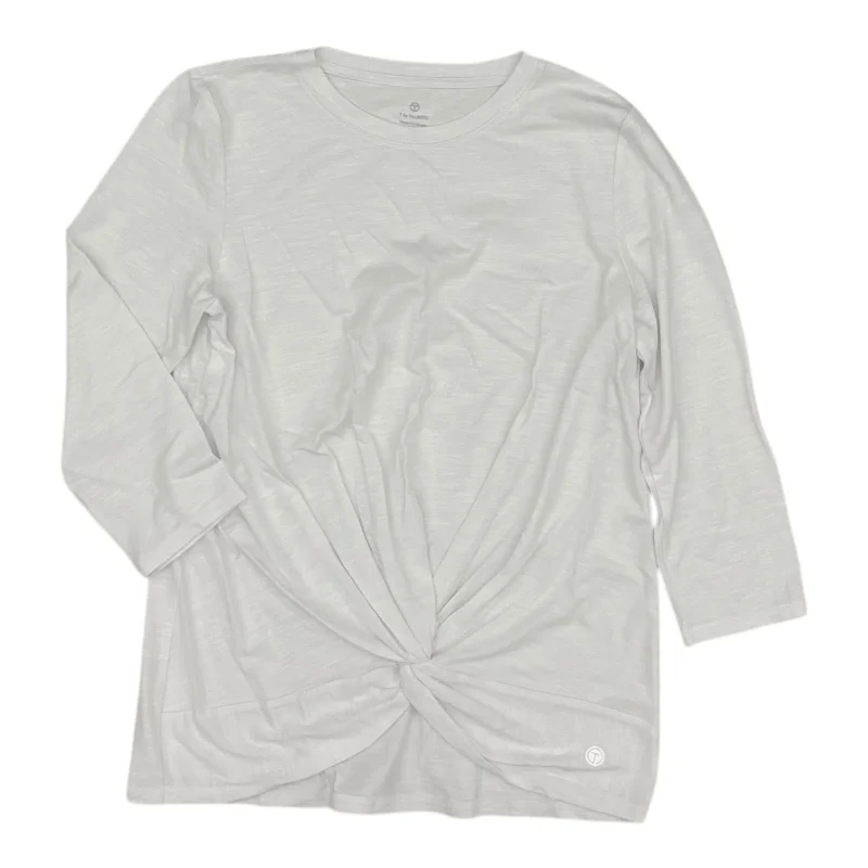 Effortless Comfort Top 3/4 Sleeve By Talbots In White, Size:Mp