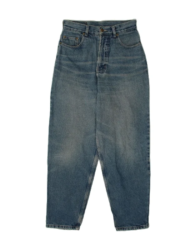 Relaxed Pants VINTAGE Mens Tapered Jeans W30 L29 Blue Cotton