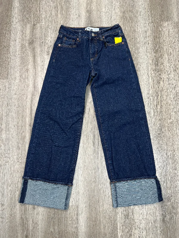 Comfortable Outfits Jeans Wide Leg By S.O.N.G. In Blue Denim, Size: 00