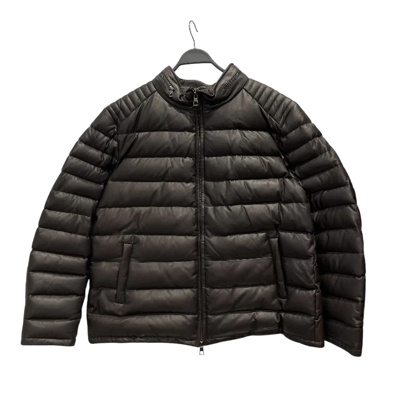 Soft Layers WOLFIE/Puffer Jkt/XL/Leather/BRW/Leather Downb Puffer