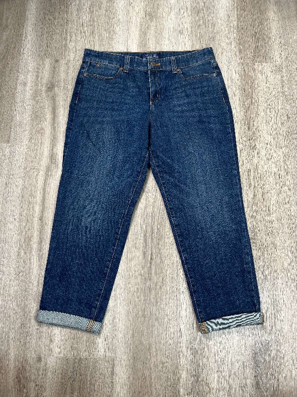 Urban Outfits Jeans Cropped By Talbots In Blue Denim, Size: 12p