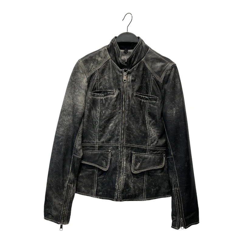 Urban Comfort Kenneth Cole/Leather Jkt/S/Leather/BLK/distressed