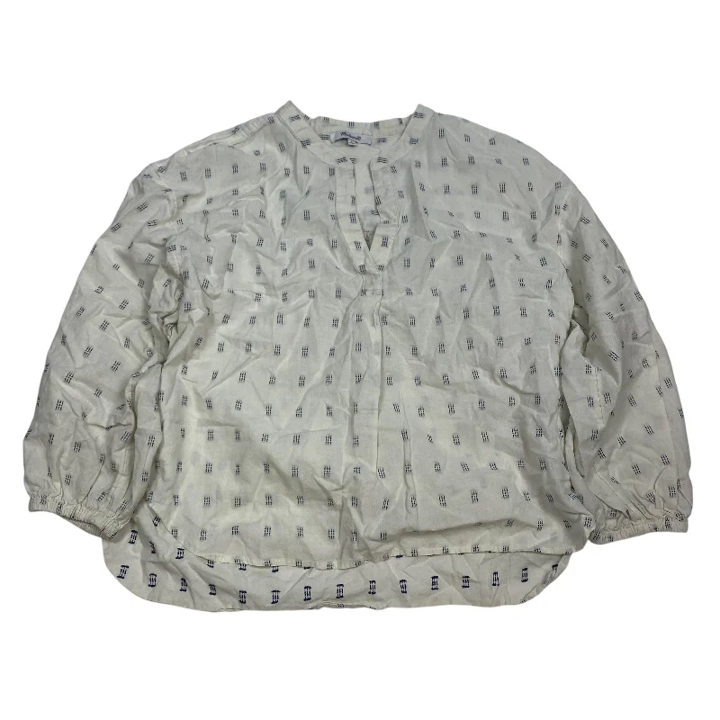Outdoor Wear Top Long Sleeve By Madewell In Cream, Size: L
