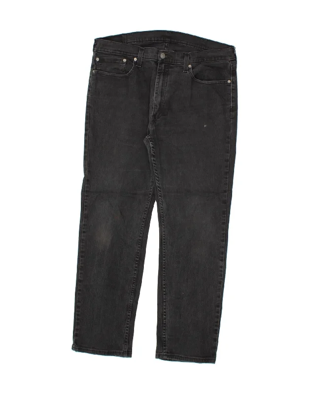 Sports Pants LEVI'S Mens 559 Straight Jeans W38 L30 Grey Cotton
