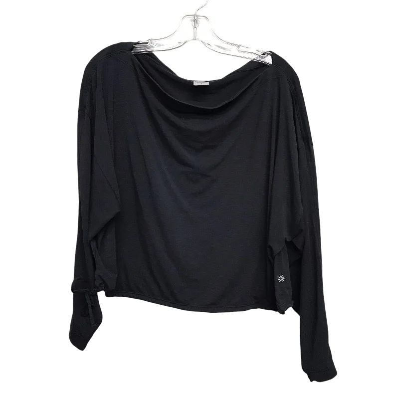 Urban Comfort Athletic Top Ls Crewneck By Athleta In Black, Size:S