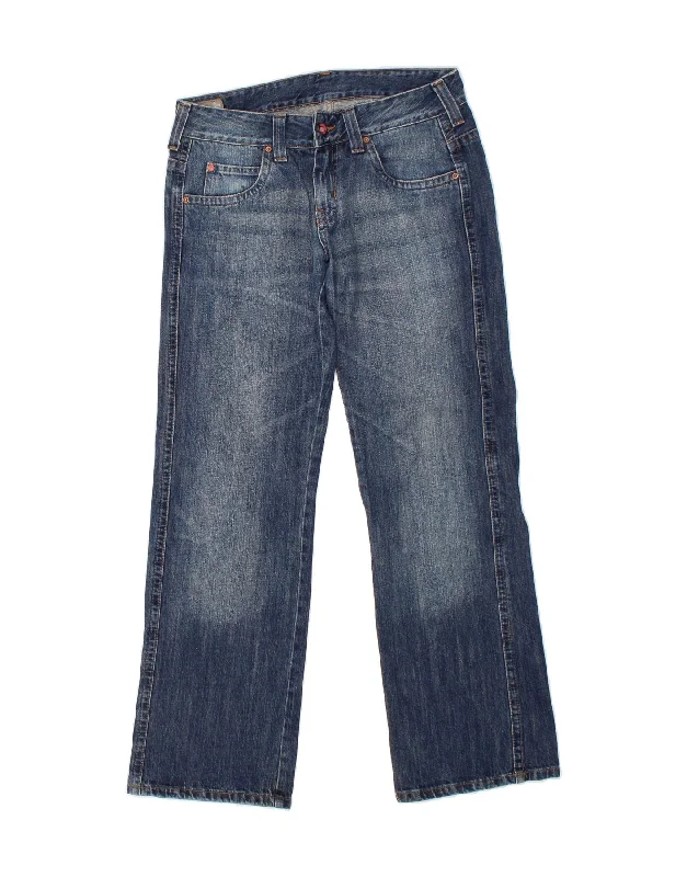 Trendy Apparel LEE Mens Straight Jeans W30 L31 Navy Blue Cotton