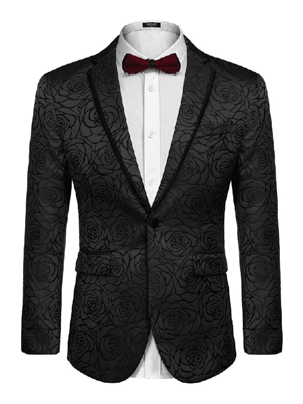 Floral Embroidered Party Blazer (US Only)