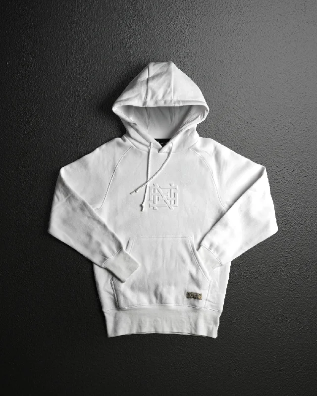 Weekend Outfits EMBOSSED PULLOVER-WHITE