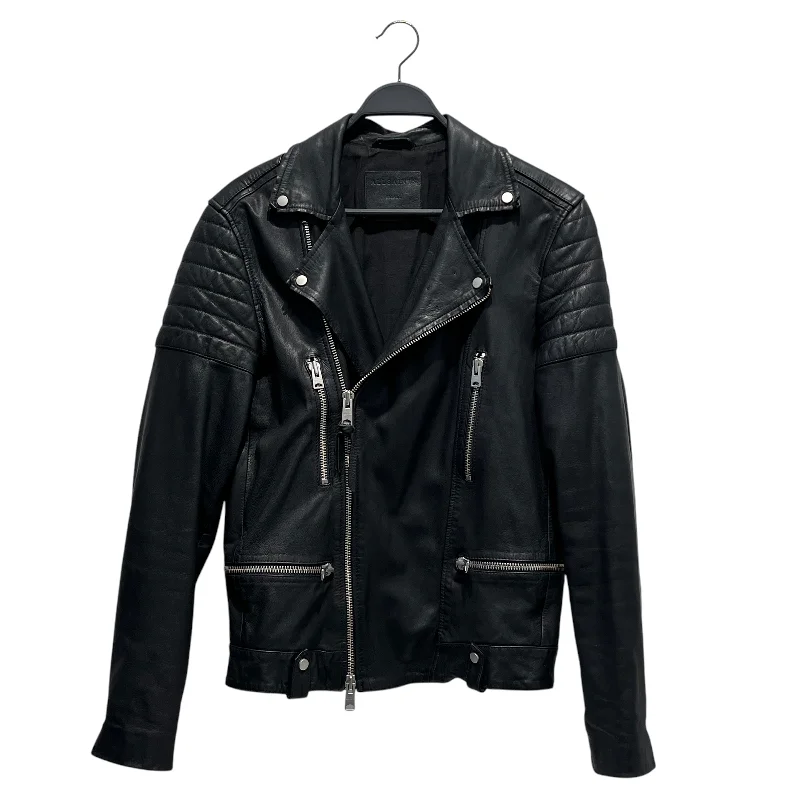 Cozy Essentials ALLSAINTS/Leather Jkt/S/Leather/BLK/ZIPS ON SLEEVES