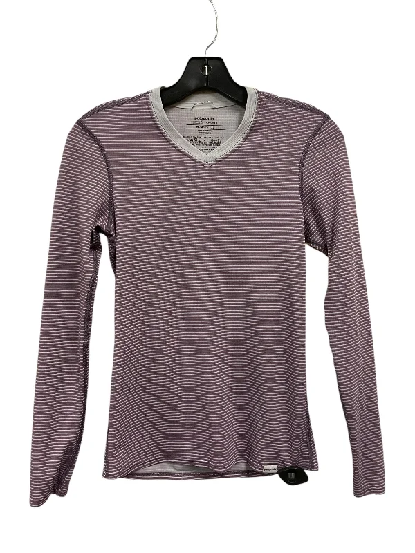 Cozy Sweatshirts Athletic Top Long Sleeve Crewneck By Patagonia In Purple, Size: Xs