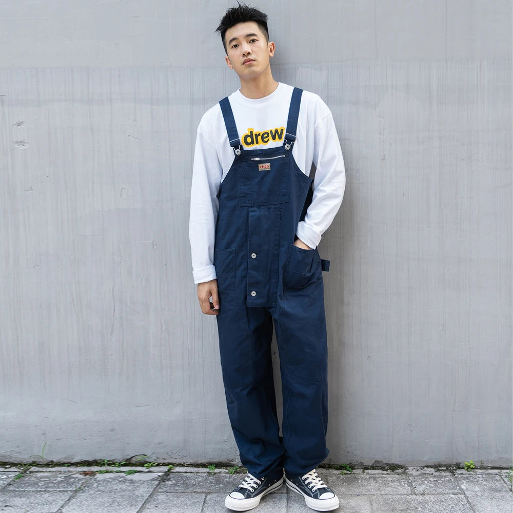 Active Comfort Multi Pocket Bib Overalls Safari Style Cargo Pants Baggy Work Trousers Active Comfort Multi Pocket Bib Overalls Safari Style Cargo Pants Baggy Work Trousers