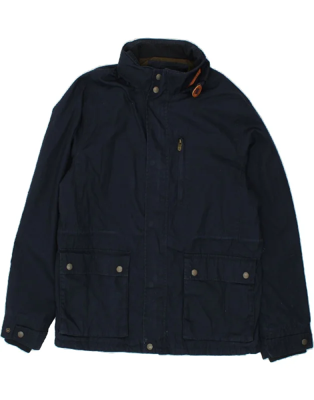 Comfy Jackets FAT FACE Mens Windbreaker Jacket UK 42 XL Navy Blue Cotton
