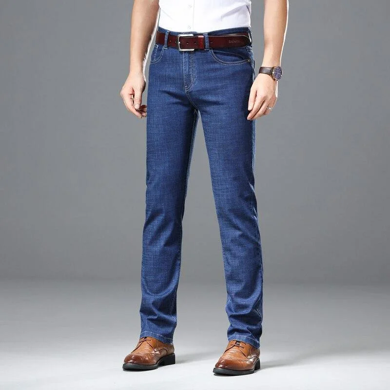 Everyday Outfits Men's Straight Fit Classic Light Weight Denim Jeans