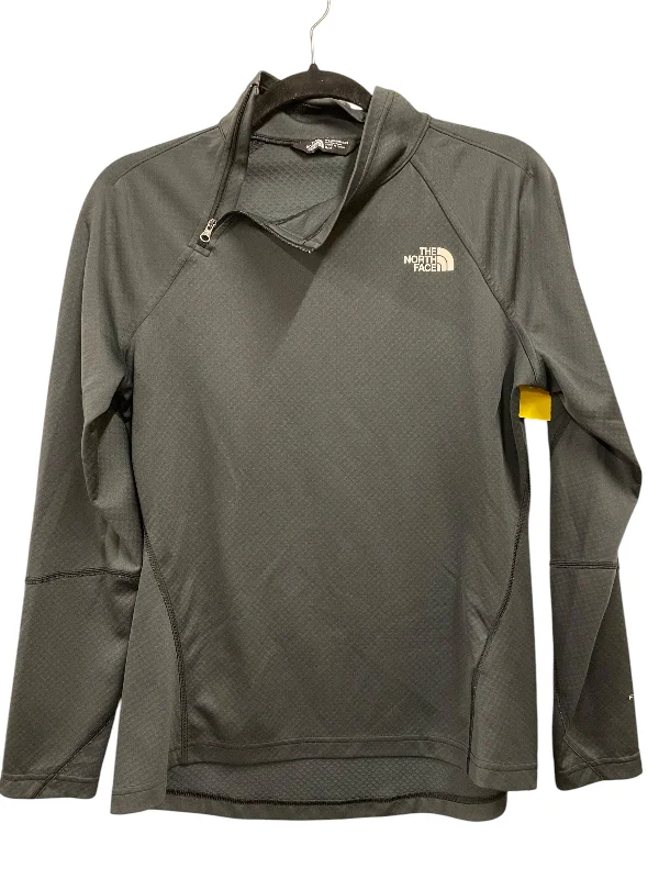 Modern Backpacks Athletic Top Long Sleeve Collar By The North Face In Grey, Size: M