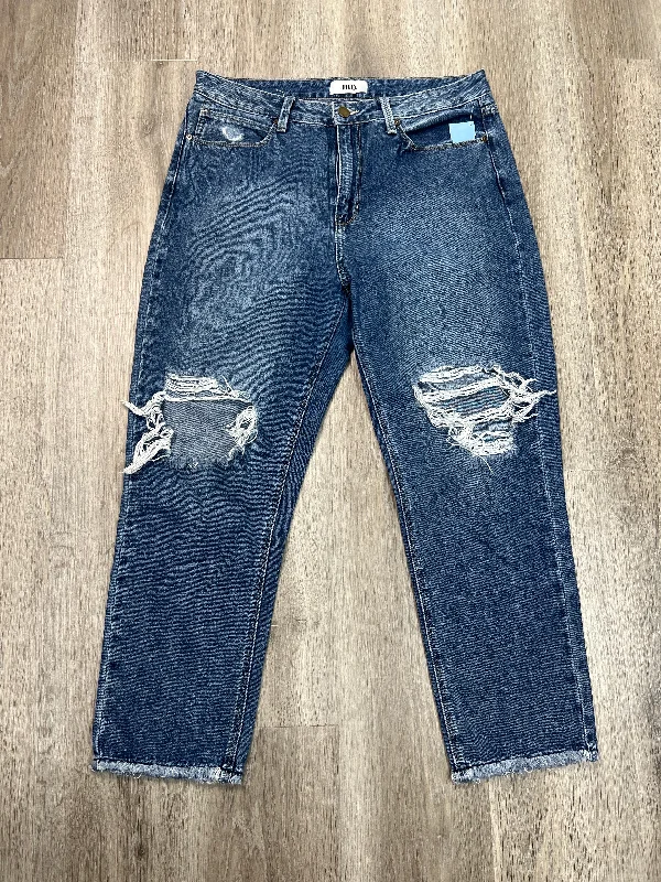 Jeans Straight By Just Black In Blue Denim, Size: 8