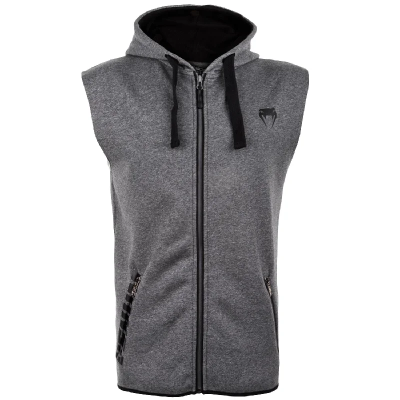 Premium Fabric Venum Contender 2.0 Sleeveless Hoodie - Grey/Black