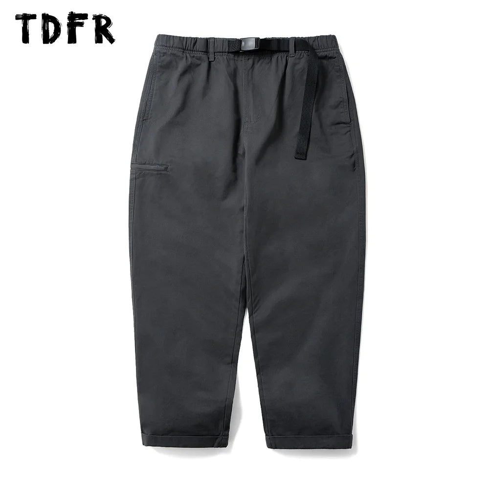Versatile Style Solid Color Cargo Pants - Casual Camping Safari Style - Adjustable Belt - Loose Wide Leg Trousers Versatile Style Solid Color Cargo Pants - Casual Camping Safari Style - Adjustable Belt - Loose Wide Leg Trousers