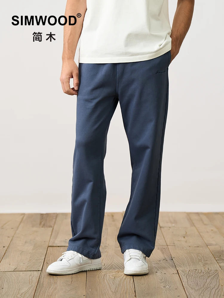 Comfy Apparel Loose Straight Jogger Pants Men with Thick Heavyweight Carbon Peaching Density Fabric
