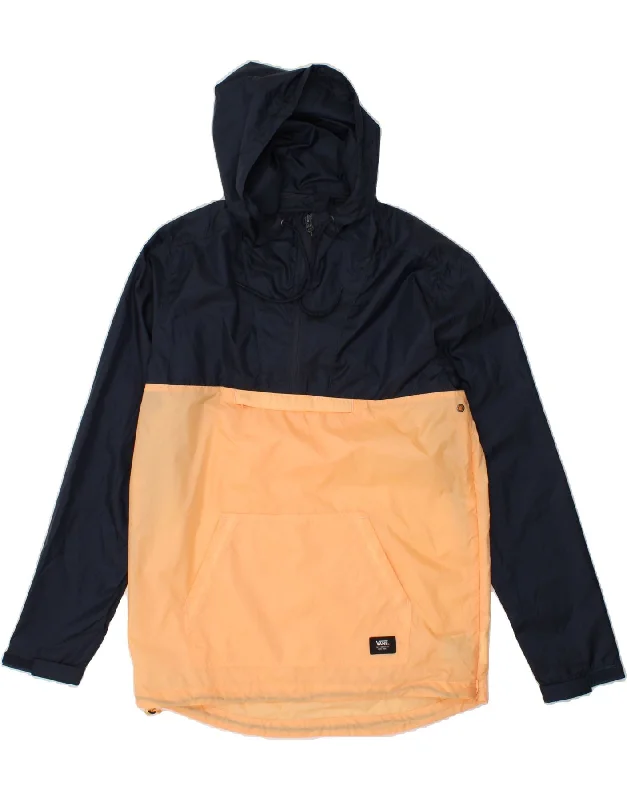 Casual Trends VANS Mens Hooded Anorak Jacket  UK 34 XS Navy Blue Colourblock
