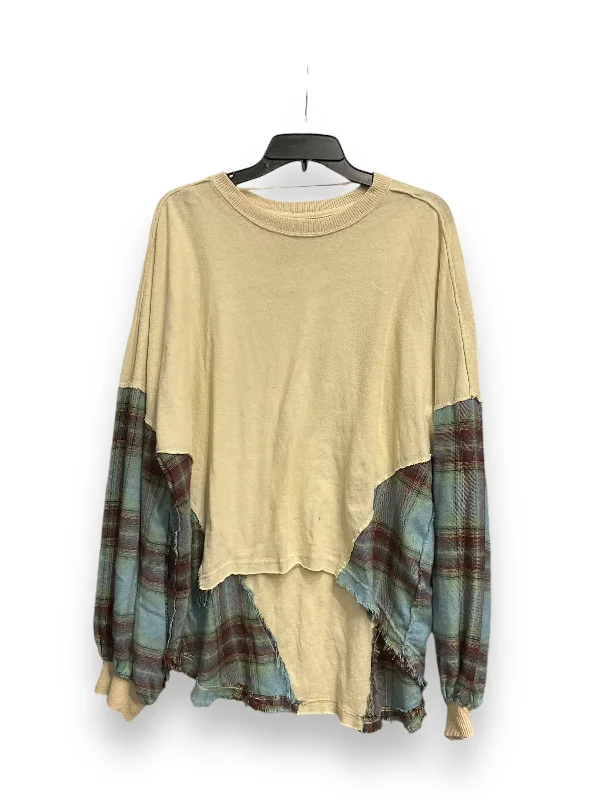 Relaxed Wardrobe Top Long Sleeve By We The Free In Multi-colored, Size: L