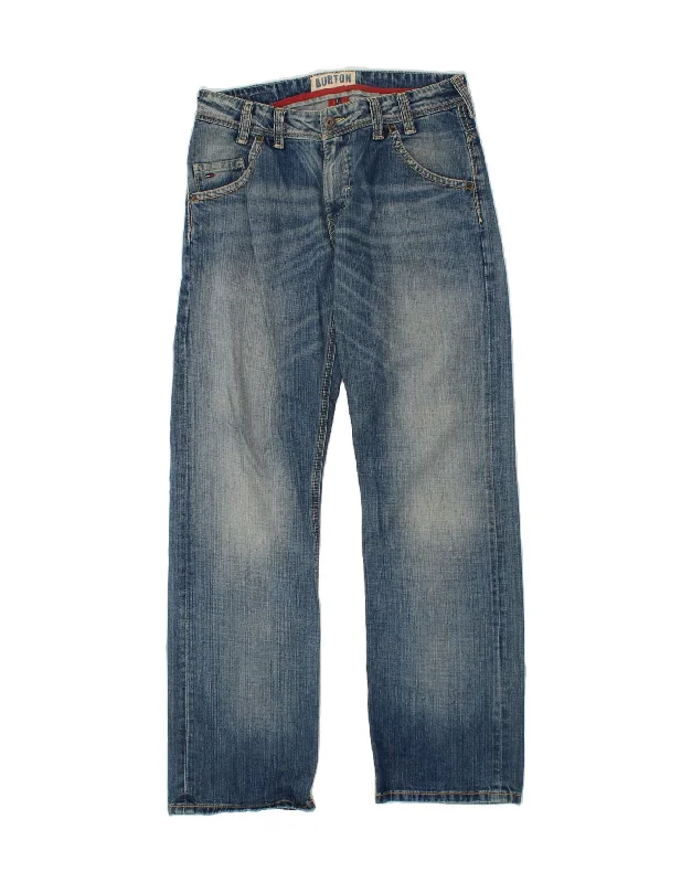 Relaxed Looks TOMMY HILFIGER Mens Straight Jeans W32 L34 Blue Cotton