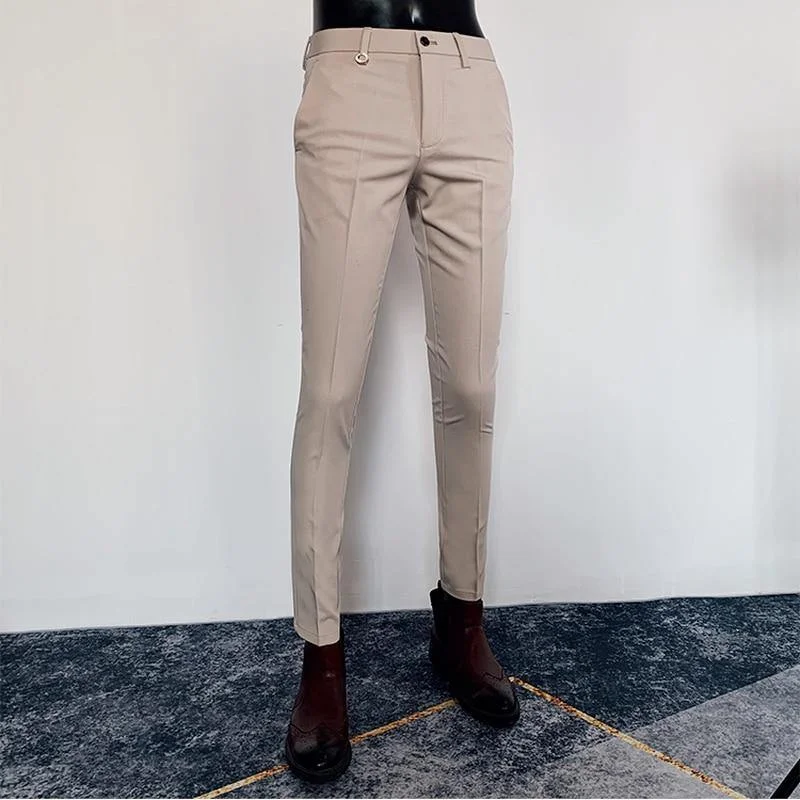 Men's Formal Slim Fit Ankle Length Pants