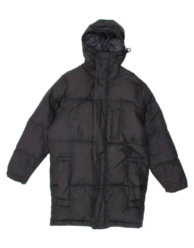 LEVI'S Mens Hooded Padded Coat UK 36 Small Black Polyamide