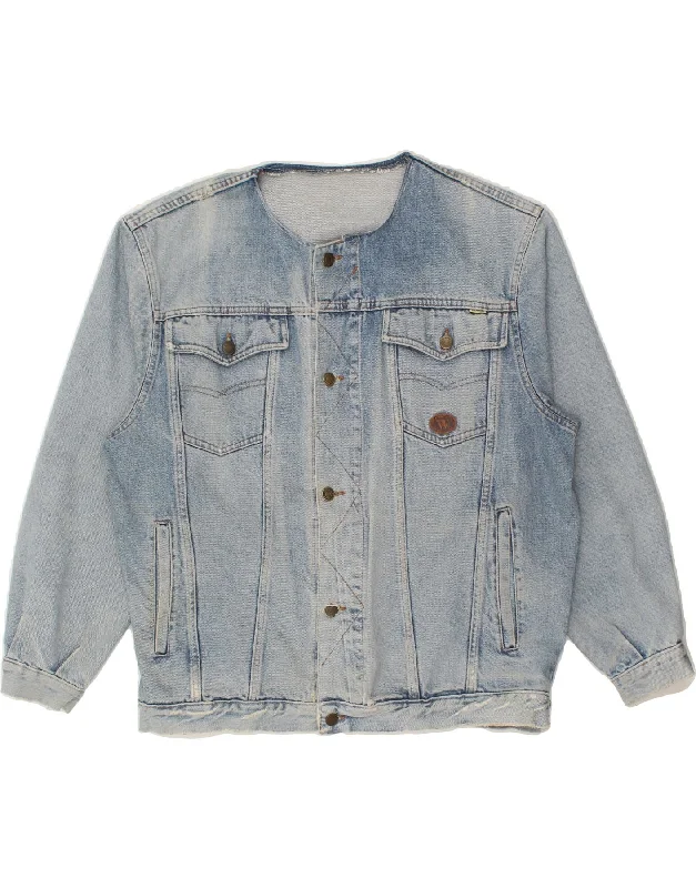 Cozy Fit WAMPUM Mens Denim Jacket UK 42 XL Blue Cotton