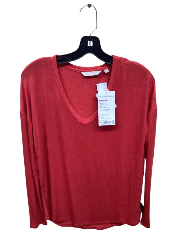 Athletic Top Long Sleeve Crewneck By Athleta In Red, Size: S