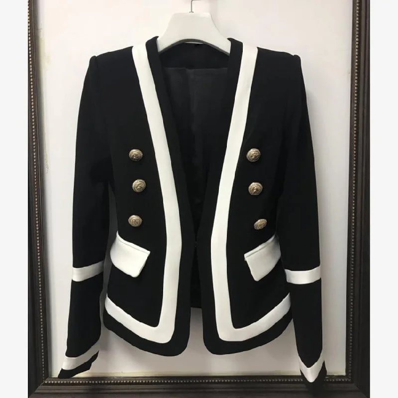 Smart Wear The Princess Tuxedo Blazer Women - Formal-Business - Patchwork