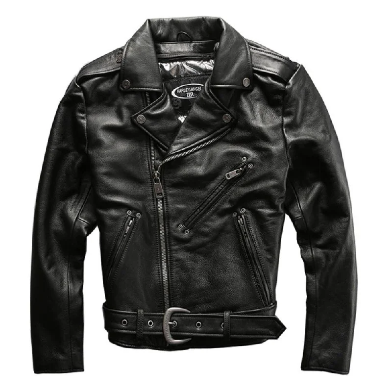 HARLEYANGEL Prime Leather Moto Jacket with Insulated Vest