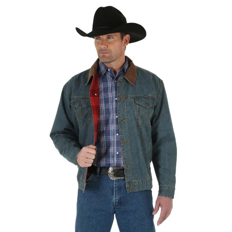 Outdoor Wear Wrangler Men's Denim Button Up Western Coat