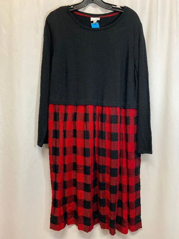 Streetwear Look Tunic Long Sleeve By J. Jill In Black, Size: 1x