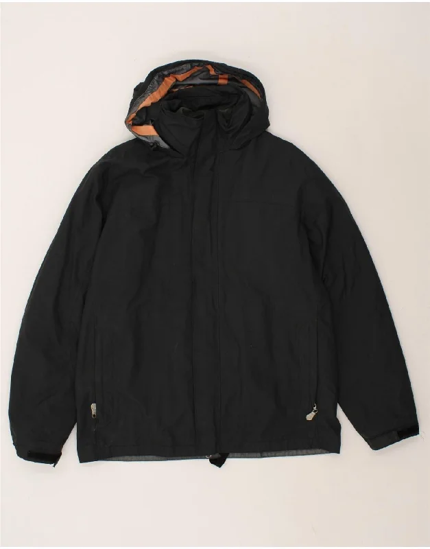 Outdoor Clothing MURPHY & NYE Mens Hooded Windbreaker Jacket UK 40 Large Black
