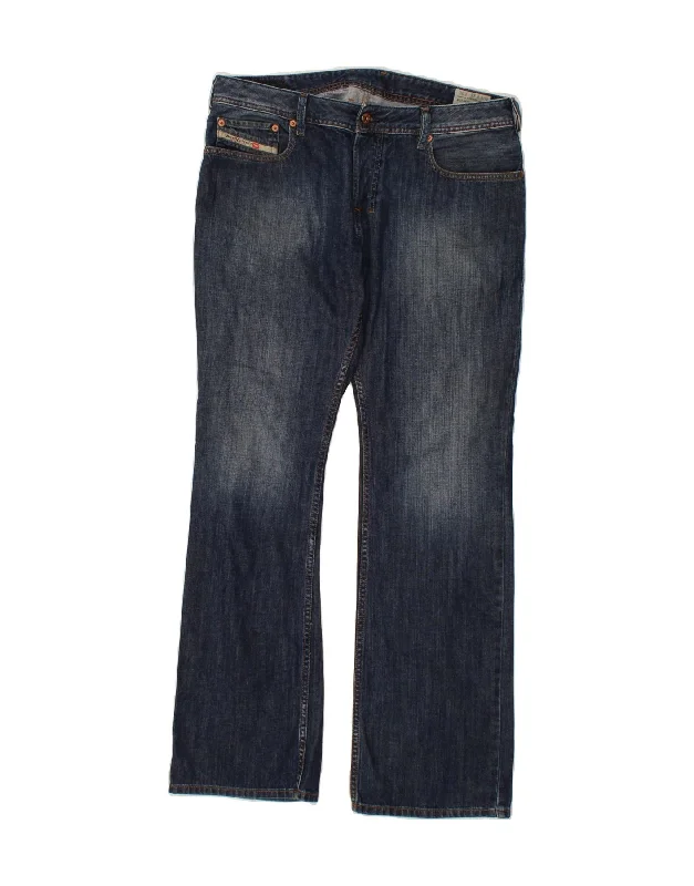 Urban Apparel DIESEL Mens Zatiny Regular Bootcut Jeans W34 L30 Blue Cotton