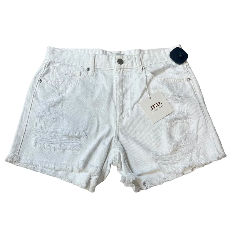 Simple Styles White Shorts Just Black, Size L