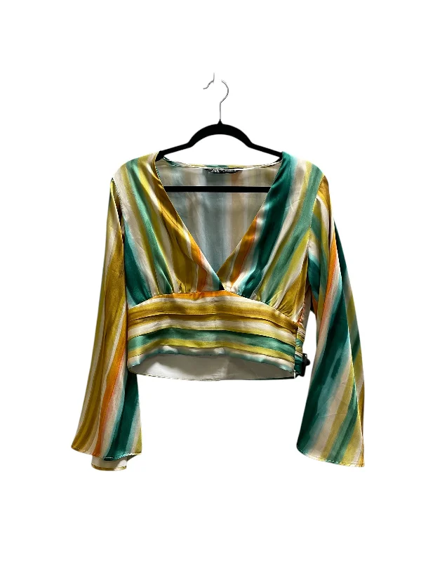 Premium Comfort Top Long Sleeve By Zara In Multi-colored, Size: L
