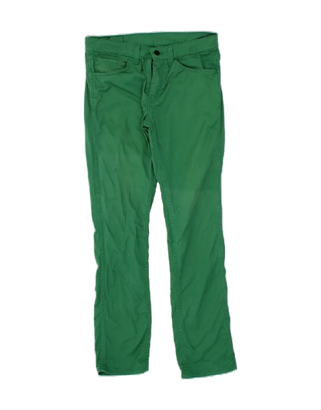 Urban Comfort LEVI'S Mens 511 Slim Casual Trousers W31 L32  Green