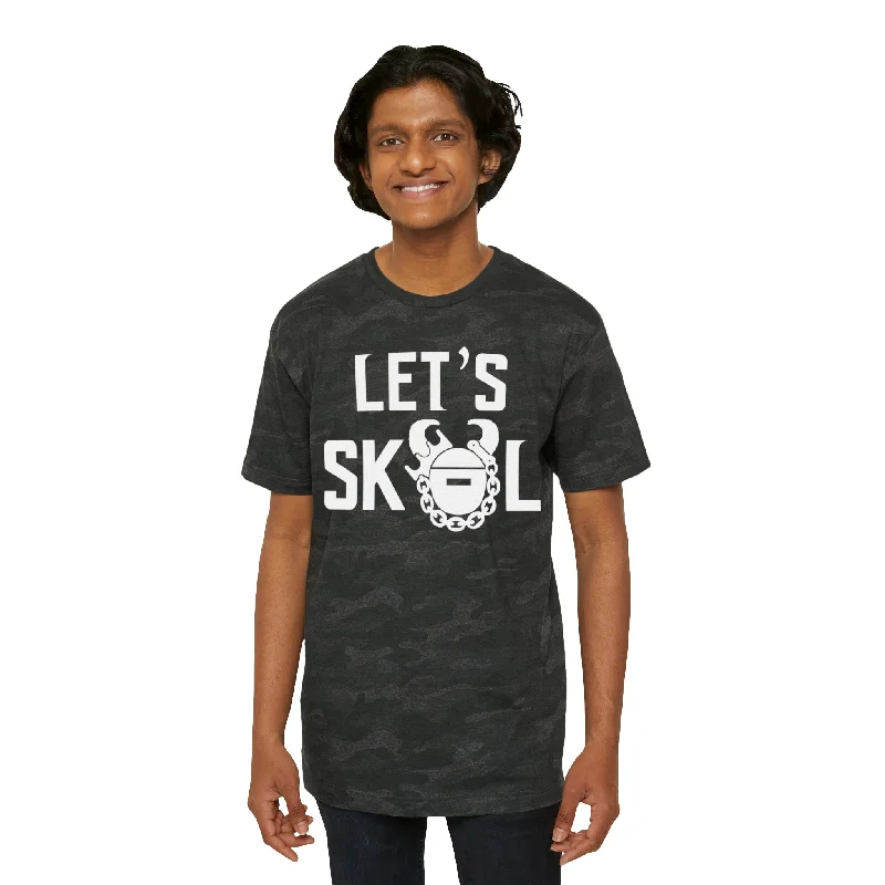 Sporty Wardrobe Men's Fine Jersey Tee - Stone Camo - Let's go!