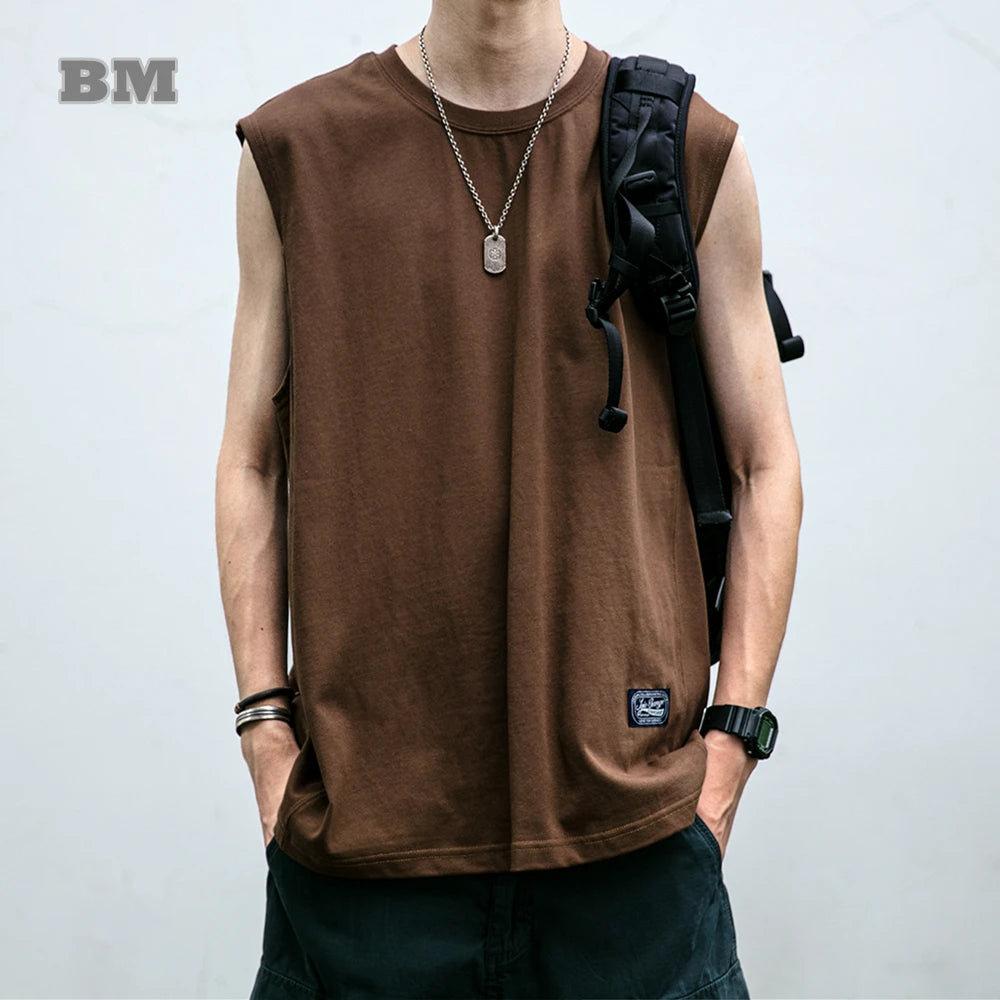 Classic Casual High Quality Cotton Basketball Tank Top Men - Chic Style