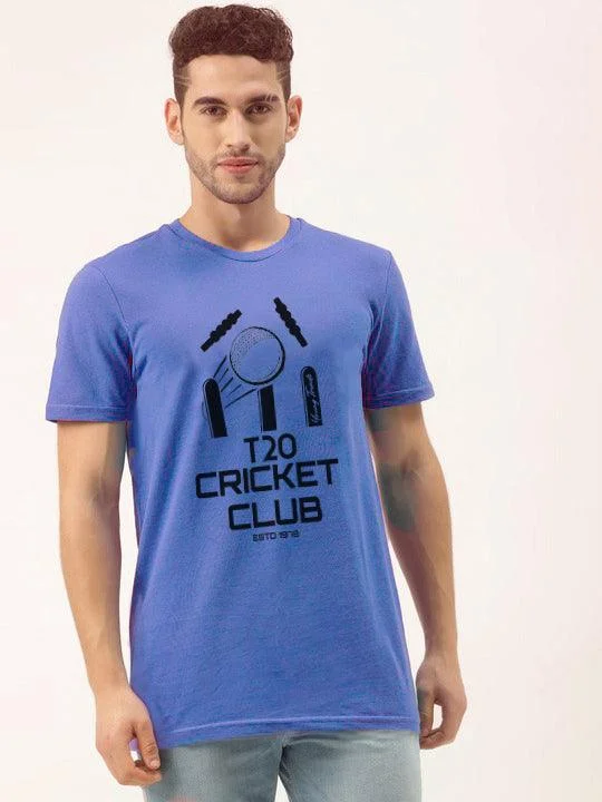 Street Gear Mens halfsleeve cricket printed t-shirt