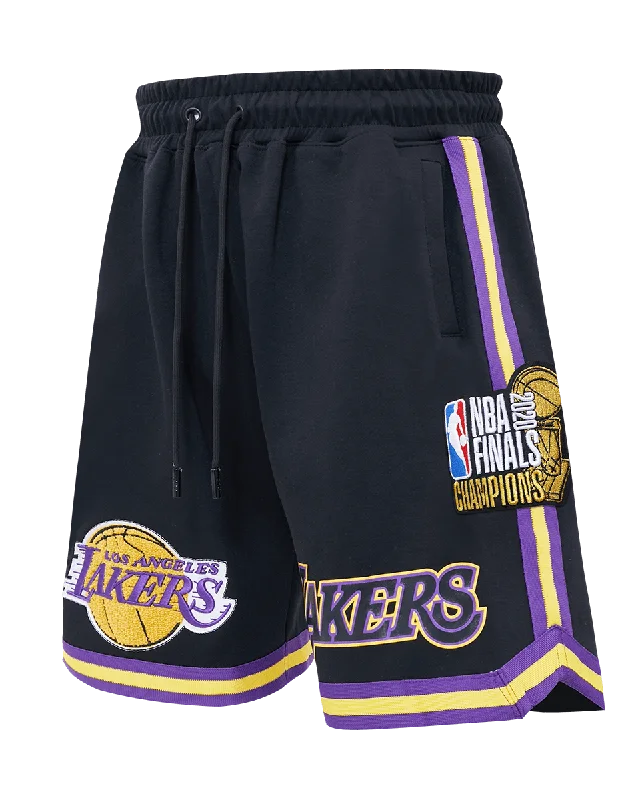 Casual Essentials NBA LOS ANGELES LAKERS FINALS CHAMPIONS GAME MEN'S SHORT (BLACK)
