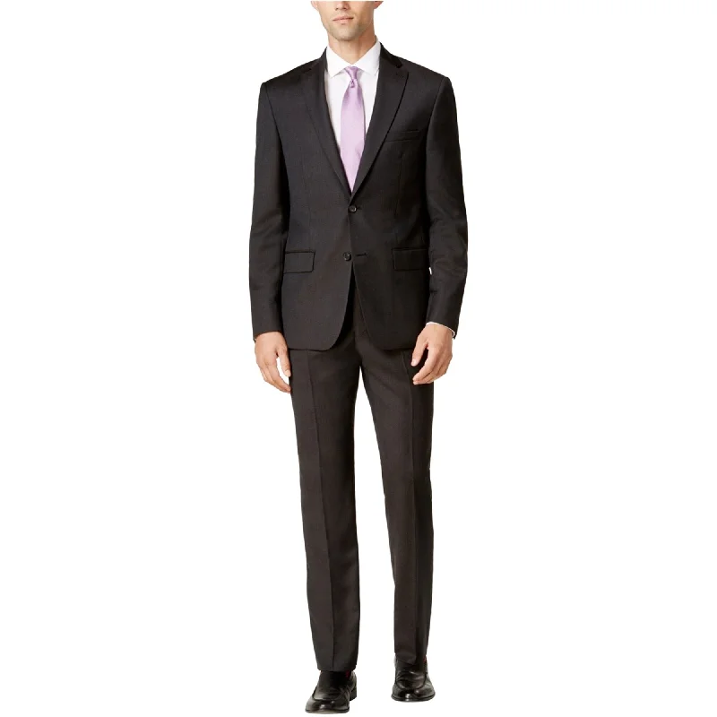 Dkny Mens Textured Two Button Blazer Jacket