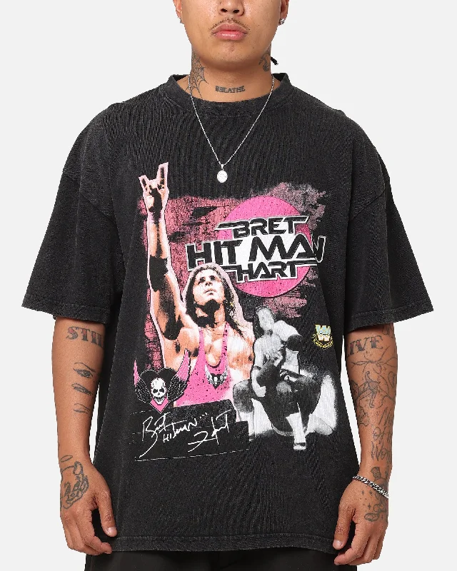 Functional Wear Culture Kings X WWE Bret "The Hit Man" Hart Vintage T-Shirt Black Acidwash
